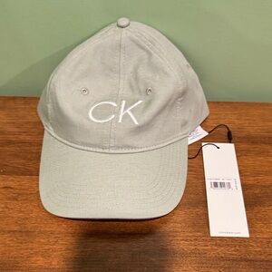 Calvin Klein CK Logo Baseball Cap - Sage Green